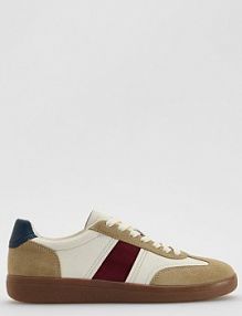 Skórzane sneakersy ze wstawkami Reserved wielobarwny damskie 133FF-MLC