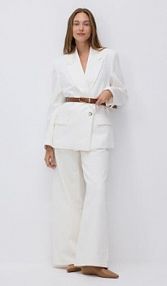 Skórzane baleriny Reserved beżowe damskie 175CQ-80X