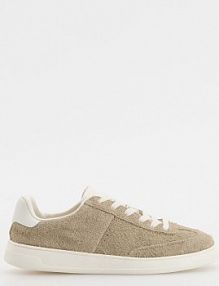 Zamszowe sneakersy Reserved beżowe męskie 252CR-08X