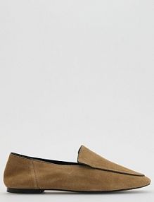 Zamszowe loafersy Reserved beżowe 276FF-80X