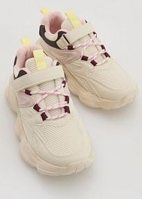 Buty sportowe Reserved kremowe dziecięce 369GG-02X