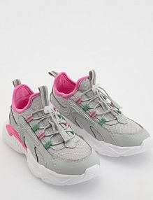 Lekkie sneakersy Reserved jasnoszare dziecięce 370GG-09X