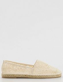 Ażurowe espadryle Reserved złamana/biel damskie 372CP-01X