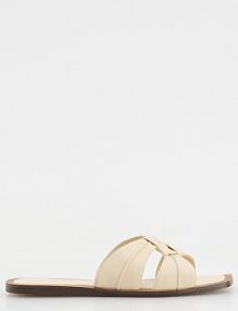 Klapki z paskami Reserved złamana/biel damskie 541CP-01X