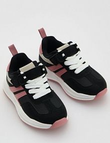 Sneakersy na rzepy Reserved czarne dziecięce 594GG-99X