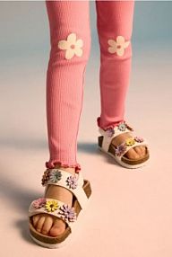 Sandały na rzepy Reserved białe dziecięce 684DL-00X