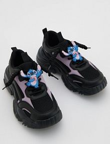 Lekkie sneakersy Lilo i Stitch Reserved czarne dziecięce 713FS-99X