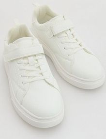 Trampki na rzepy Reserved białe dziecięce 751FS-00X