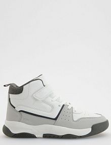 Sneakersy z rzepami Reserved jasnoszare dziecięce 757FS-09X