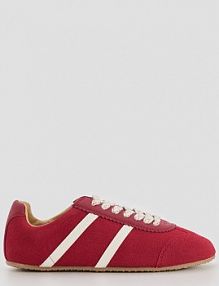 Czerwone sneakersy z imitacji zamszu z białymi wstawkami House kasztanowy damskie 335HB-83X