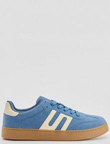 Niebieskie sneakersy w stylu retro z imitacji zamszu House damskie 356HB-55X