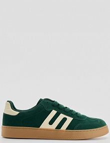 Zielone sneakersy w stylu retro z imitacji zamszu House damskie 360HB-67X