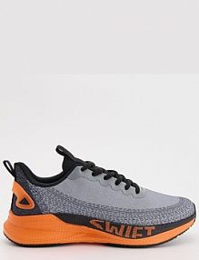 Lekkie sneakersy z nadrukiem na podeszwie szare House mandarynkowy męskie 771DW-23X