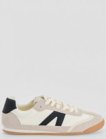 Biało-szare sneakersy z łączonych materiałów House białe męskie 843HD-00X