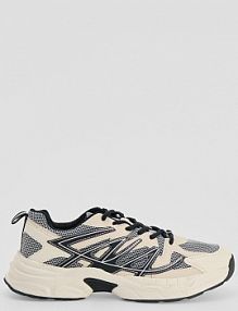 Kremowe sneakersy z futurystycznymi detalami House męskie 845HD-01X