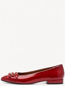 Baleriny Tamaris czerwone damskie