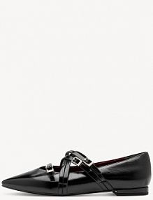 Baleriny Tamaris czarne damskie