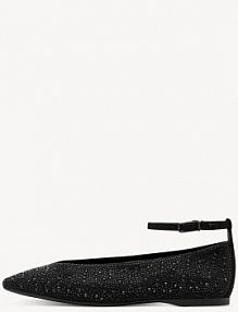 Baleriny Tamaris czarne damskie