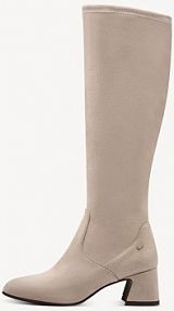 Kozaki Tamaris beżowe damskie