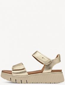 Sandały Tamaris złoto damskie