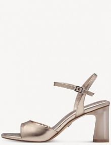 Sandały na szpilce Tamaris metaliczny