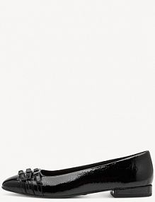 Baleriny Tamaris czarne damskie