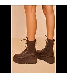 Trzewiki Carinii brązowe damskie