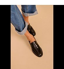 Mokasyny Carinii czarne damskie