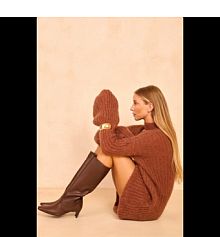 Kozaki Carinii brązowe damskie