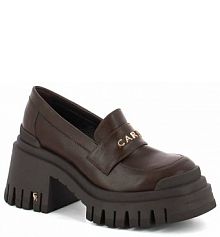 Mokasyny Carinii brązowe damskie