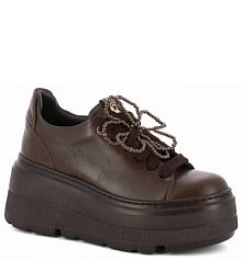 Sneakersy Carinii brązowe damskie