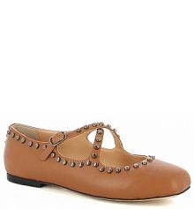 Baleriny Carinii brązowe damskie