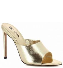 Klapki eleganckie Carinii złote damskie