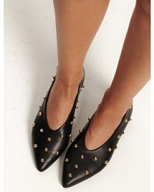 Baleriny Carinii czarne damskie