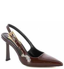 Czółenka Carinii brązowe