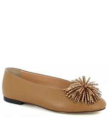 Baleriny Carinii beżowe damskie