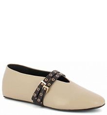 Baleriny Carinii beżowe damskie