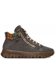 Trzewiki Rieker szare damskie N1305-45