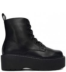 Trzewiki DeeZee czarne damskie 12663-1 -BLACK PU