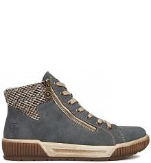 Trzewiki Rieker niebieskie damskie CEO-N0709-14