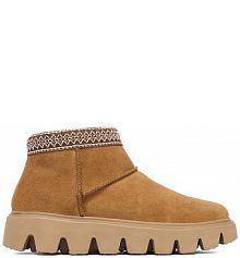 Botki na obcasie Rieker beżowe CEO-W2074-24 