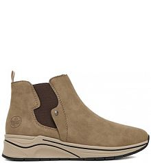 Botki na obcasie Rieker beżowe CEO-N9561-64 