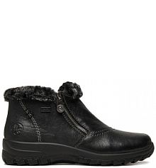 Botki na obcasie Rieker czarne CEO-L7172-00