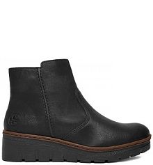 Botki na obcasie Rieker czarne CEO-X9165-00
