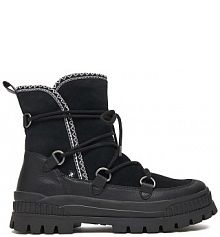 Botki na obcasie Rieker czarne CEO-W2175-00