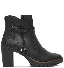 Botki na obcasie Rieker czarne CEO-Y2567-00