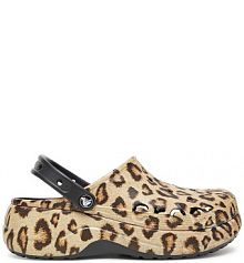 Klapki basenowe Crocs wielokolorowy damskie BAYA PLATFORM CLOG 208712-0C4