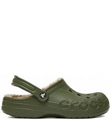 Klapki basenowe Crocs zielone męskie C-BAYA LINED CLOG 205969-3TC