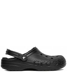 Klapki basenowe Crocs czarne męskie C-BAYA LINED CLOG 205969-060