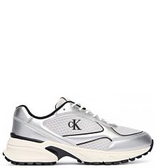 Sneakersy Calvin Klein srebrne męskie 
